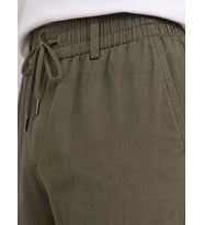 Keten Erkek Beli Bağlamalı Casual Jogger Pantolon 7734