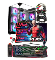 WarboX DEAD 24" Monitör i5 6500 16gb Ddr4 Ram 256gb Ssd 250gb Hdd Rx580 DDR5-8gb E.kartı Gaming PC