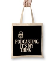 Podcasting, It s My Thing Funny Podcasters Bez Çanta Uzun Saplı