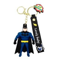 Batman 3D Silikon Anahtarlık Gold Metal