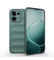 Coverzone Oppo A6 Pro İle Uyumlu Kılıf TPU Oyuklu Arka Yüzey Z-Etnik Esnek Silikon Kapak Phone 4A için O-tto Prime Silikon Kılıf Koyu Yeşil