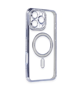 İphone 16 Pro Max Kılıf Joke Simli Magneticsafe Kılıf - Mavi
