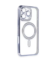 İphone 16 Pro Max Kılıf Joke Simli Magneticsafe Kılıf - Mavi