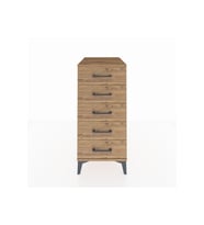 Kronos Komodin 5 Çekmeceli 44x59x96 Çam-Çam
