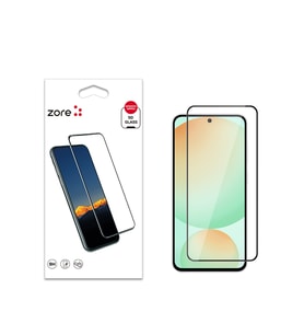 Samsung Galaxy 24 FE Ekran Koruyucu Ekranı Tam Kaplayan Kenarları Kırılmaya Dayanıklı 5D Cam (Siyah)