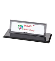 Eczacılara Özel Tasarımlı Kristal Masa İsimliği