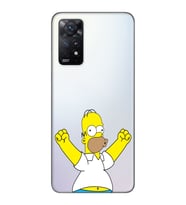 Xiaomi Redmi Note 11 PRO Uyumlu Simpson Tasarımlı Şeffaf Telefon Kılıfı