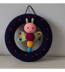 Amigurumi Kapı Süsü Kelebek