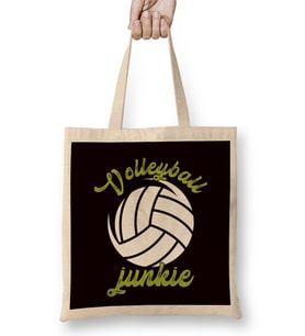 Volleyball Junkie Ball Sports Beach Volleyball Player Setter Bez Çanta Uzun Saplı