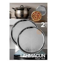 Lahmacun Pizza Pide Pişirme Tepsisi 2 li SET