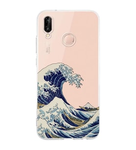 Huawei P20 Lite Uyumlu Baskılı Yumuşak Silikon Şeffaf Telefon Kılıfı