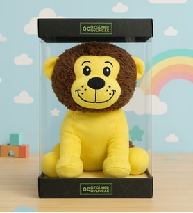 Peluş Sevimli 25 CM Aslan Oyuncak (Sarı)