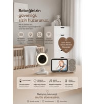 Karşılıklı Sesli Bebek Kamerası 4x Zoom ve Sıcaklık Sensörlü