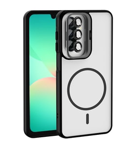 Samsung Galaxy A17 Uyumlu Kılıf Standlı ve Kamera Lens Hediyeli Zore Etro Kapak