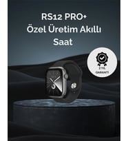 Rs12 Pro+ 2025 Serisi Uzun Şarj Süreli Full Ekranlı Özel Üretim Akıllı Saat – 2Gb Hafıza, Amoled, G