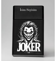 Joker Desenli Metal Tabaka – Kişiye Özel İsimli Hediyelik M23