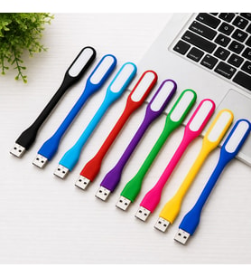 Çok Renkli(9 renk) Esnek Taşınabilir Usb Kitap Okuma Ledi Gece Lambası Leptop-Notebook Uyumlu