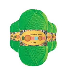 Northcity Lüks Patik İpi Yünü Neon 98395 – %100 Akrilik, 5’li Set, 240m Metraj