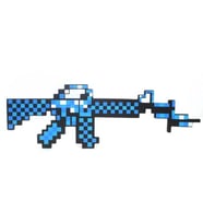 Minecraft Diamond Stil Tabanca Tüfek 60 cm (Mavi)