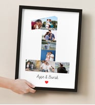 Kişiye Özel Fotoğraflı Kolaj Poster, Kendin Tasarla Çerçevesiz Poster, Sevgili Arkadaşlık Posteri , Sevgililer Günü