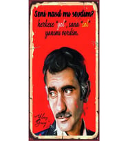 Türk Sineması Yeşilçam Özel Kolleksiyonu Tasarım Ahşap Poster