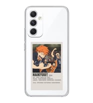 Samsung Galaxy A16 Uyumlu Haikyuu!! Poster Tasarımlı Şeffaf Telefon Kılıfı