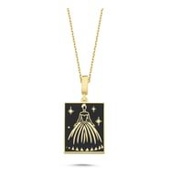 Mineli Gelin Altın Kaplama Kolye RZ32 (Gold)