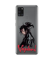 Samsung Galaxy A21S Uyumlu Vagabond Anime Desenli Şeffaf Telefon Kılıfı