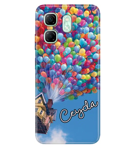 İnfinix Hot 8 9 10 12 20 20i 30 30i 40 40i 50 50i 60i Pro Plus 4G 5G Kılıf İsim Yazılı Kişiye Özel Model-54 (Çok Renkli)
