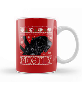Xenomorph Aliens Christmas Knit Kupa Bardak Porselen