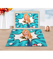 BK Gift Kişiye Özel Kadın Karikatürlü 1000 Parça Profesyonel Puzzle-13