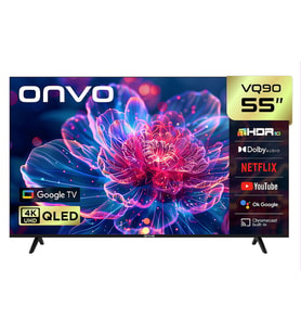 Onvo 55VQ90F3UA 55'' 140 Ekran Uydu Alıcılı 4K Ultra HD Frameless Google Smart QLED TV
