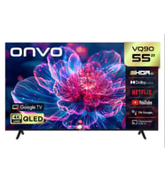 Onvo 55VQ90F3UA 55'' 140 Ekran Uydu Alıcılı 4K Ultra HD Frameless Google Smart QLED TV