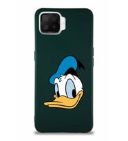 Oppo A73 Soft Premier Kapak Donald Duck-B Tasarımlı Silikon Kılıf - Yeşil (Şeffaf)