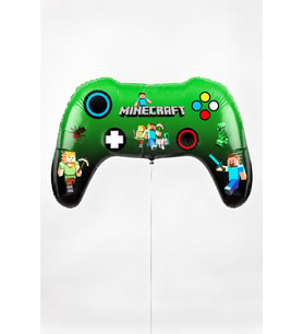 Minecraft Tema Joystick Şekilli Folyo Balon