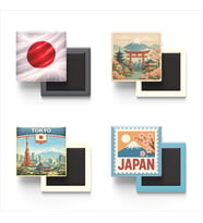 Buzdolap Magnetleri - Japonya Tokyo - Japan - 4'lü Set Magneti