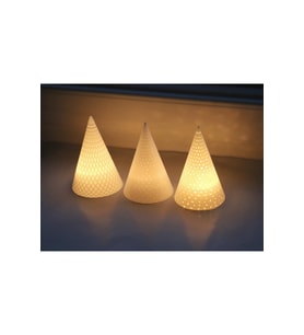 Yılbaşı Temalı 3’lü LED Tealight Mumluk Seti – Dekoratif Işıklı Çam Ağacı Silüetli Mumluk