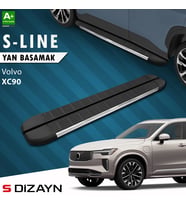 S-Dizayn Volvo XC90 Makyajlı Benzinli S-Line Krom Yan Basamak 203 Cm 2024 Üzeri A+ Kalite