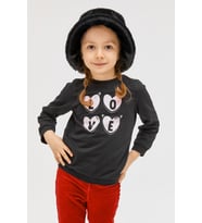 Benittokids Kız Çocuk Peluş Bucket Şapka 7001 (Siyah)