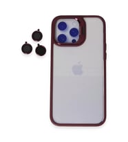Iphone 14 Kılıf Roblox Lens Standlı Kapak - Bordo