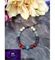 8 MM KOVA BURCU DOĞALTAŞ BİLEKLİK (FLORİT, SEDEF, AMETİST, AKİK, HEMATİT, VARASİT )