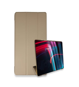 iPad Pro 12.9 inç (2022) Uyumlu Fuchsia İntelligent Tablet  Kılıfı (Gold)