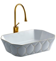 E-8141 Tezgah Üstü Lavabo Altın