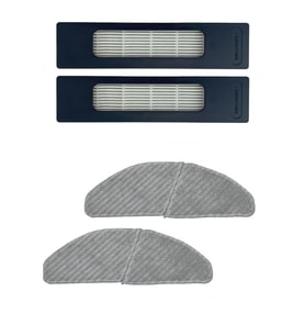 Fakir Robert RS 780 Uyumlu 2 Adet Hepa Filtre 2 Adet Mop Fiber Paspas