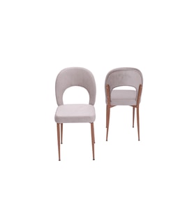 Hilal Demir Mutfak Sandalyesi 2 Li Set (Ceviz)