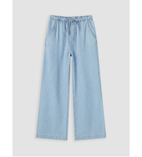 LCW Kids Mavi Wideleg Kız Çocuk Jean Pantolon