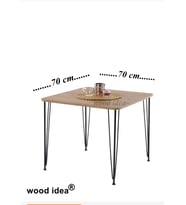 wood idea 70 x 70  Bahçe Balkon Ve Yemek Masası - Mutfak Masası