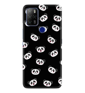 Omix X300 X500 X400 X600 X700 Kılıf Desemli Silikon Panda Suratları 1773