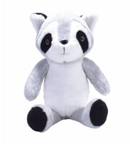 Rakun Peluş 40 Cm (Gri-Beyaz)