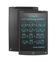 Vothoon 12 İnc Writing Lcd Grafik Dijital Kalemli Çizim Tableti Yazı Tahta Not Yazma Eğitim Tableti (Siyah)
